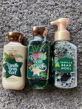 Bath & Body Works Vanilla Bean Noel Body Lotion, Shower Gel, Foaming Hand Soap